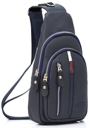 ABESS Erkek Çanta , Kaliteli Erkek Body Bag , Göğüs ve Omuz Çantası , A5297L , Lacivert - Thumbnail