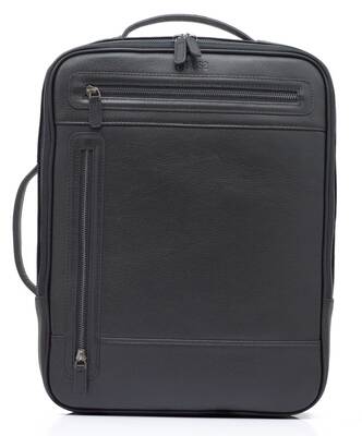 ABESS Laptop Çanta , Lüks Hakiki Deri Laptop Sırt Çantası , Siyah , A5605S