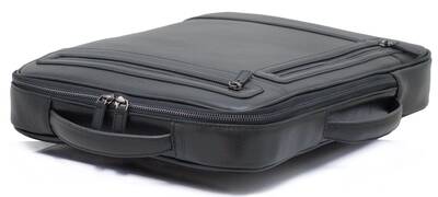 ABESS Laptop Çanta , Lüks Hakiki Deri Laptop Sırt Çantası , Siyah , A5605S